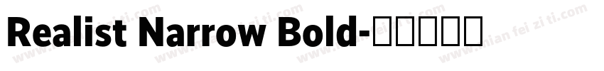 Realist Narrow Bold字体转换